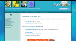 Desktop Screenshot of fioridibach.it