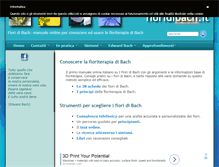 Tablet Screenshot of fioridibach.it